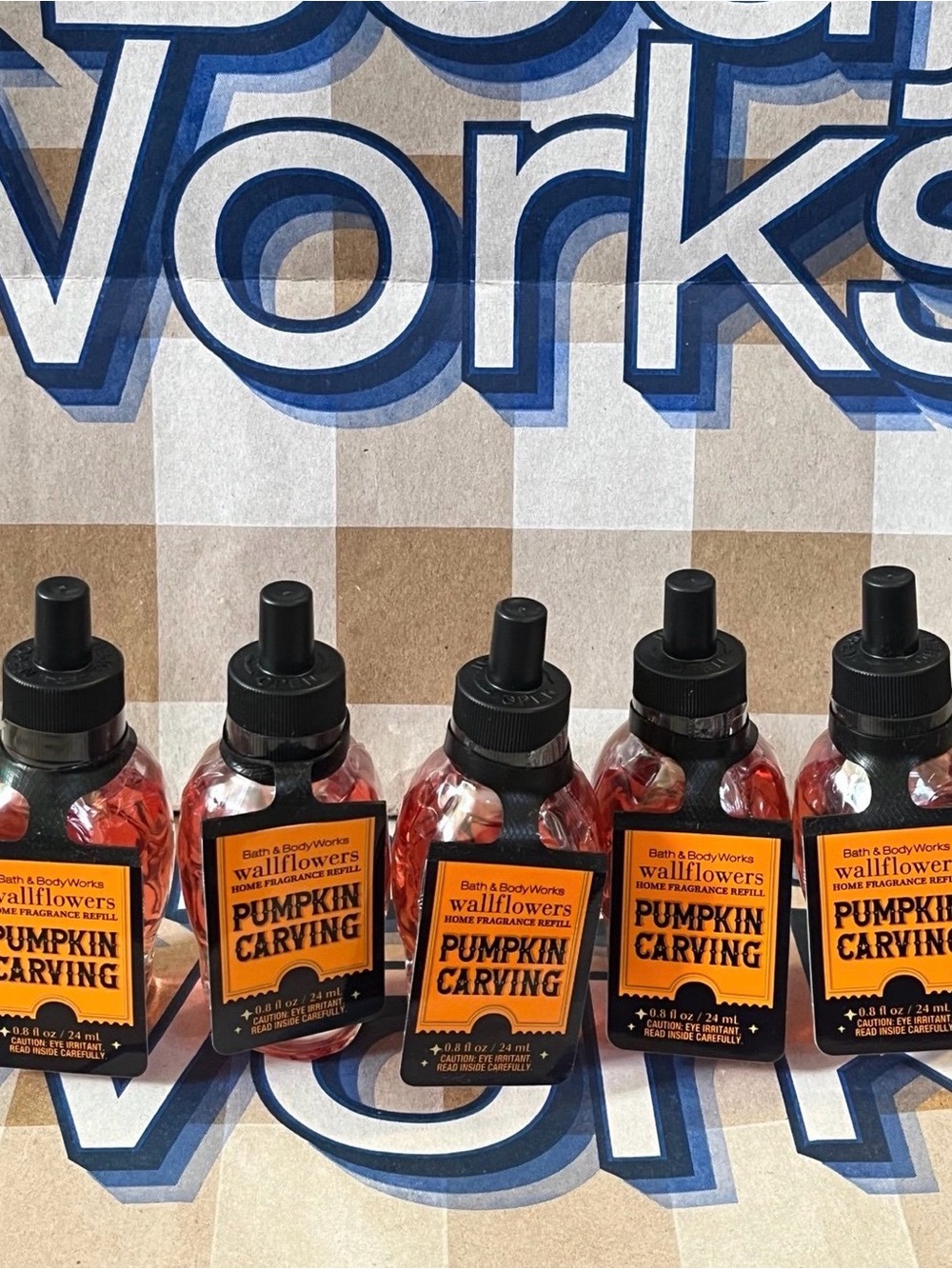 Bath & Body Works Pumpkin Carving Wallflowers Refills - Orange